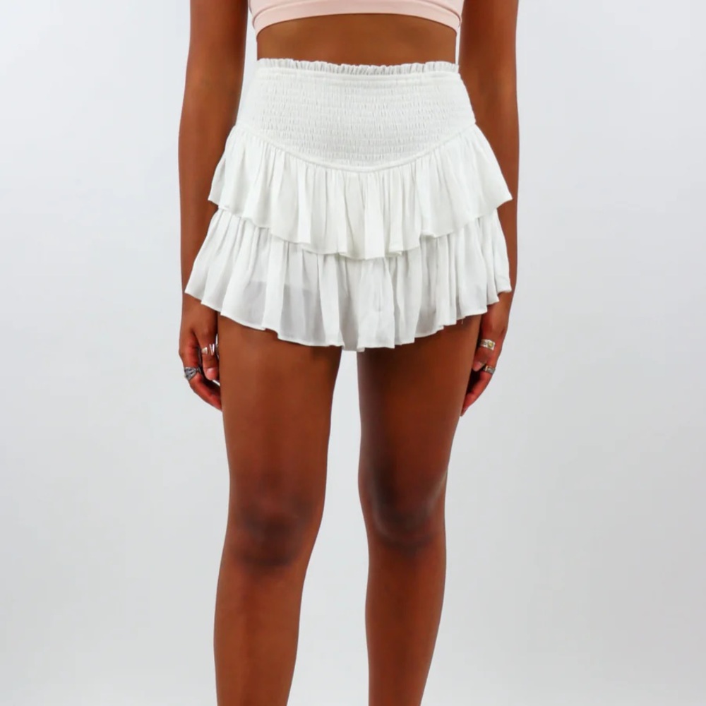 Rock n Rags Sunshine Daydream Skirt White XS